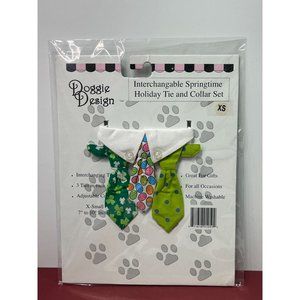 Doggie Design - Pets Interchangeable - Springtime Holiday Tie And Collar Set - X